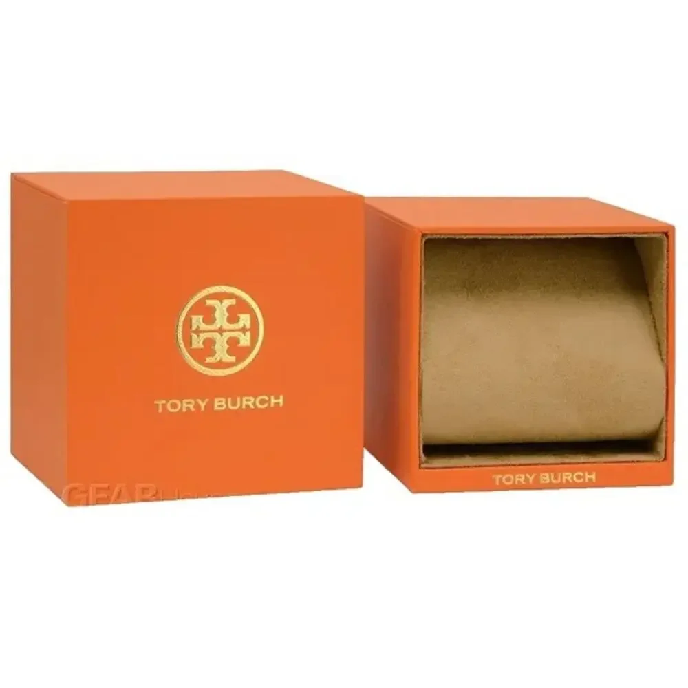 Tory Burch Women's Cream Dial Gray Leather Strap Quartz Watch TBW6031 22mm